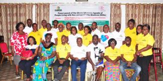 Lanzamiento de la Agenda de Incidencia en favor de las personas que vivimos con ENT de Ghana, el 4 de mayo de 2019